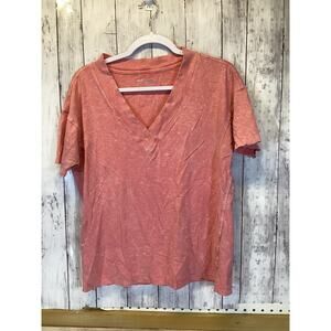 Aerie Rose Short Sleeve V Neck Shirt Women’s Size XXS